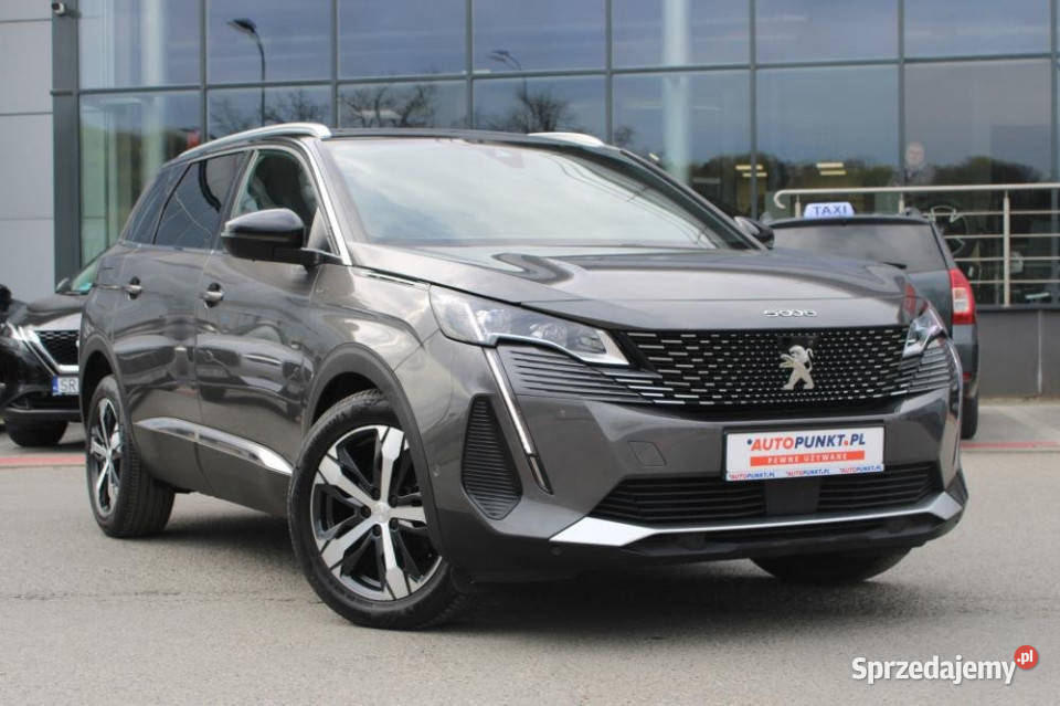 Peugeot 5008 2022r panorama Focal skóra masaże benzyna Kraków