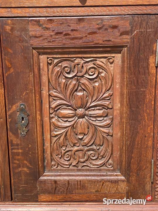 Rustykalna konsola szafka komoda dębowa lite zachodniopomorskie Gryfice