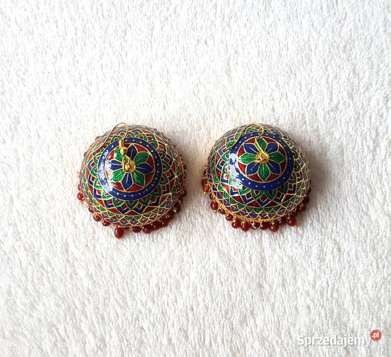 Duże kolczyki indyjskie jhumki jhumka orient Szczecin