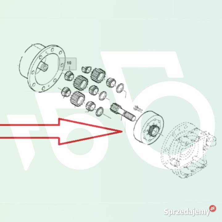 Koło koronowe zwolnicy ZF 4475307008 L101724 Wilkowo