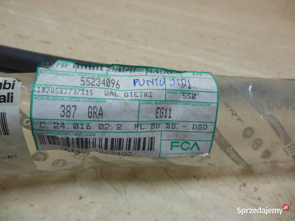 Linka zmiany biegów PUNTO 19D 13MJTD 55234096 Kozy