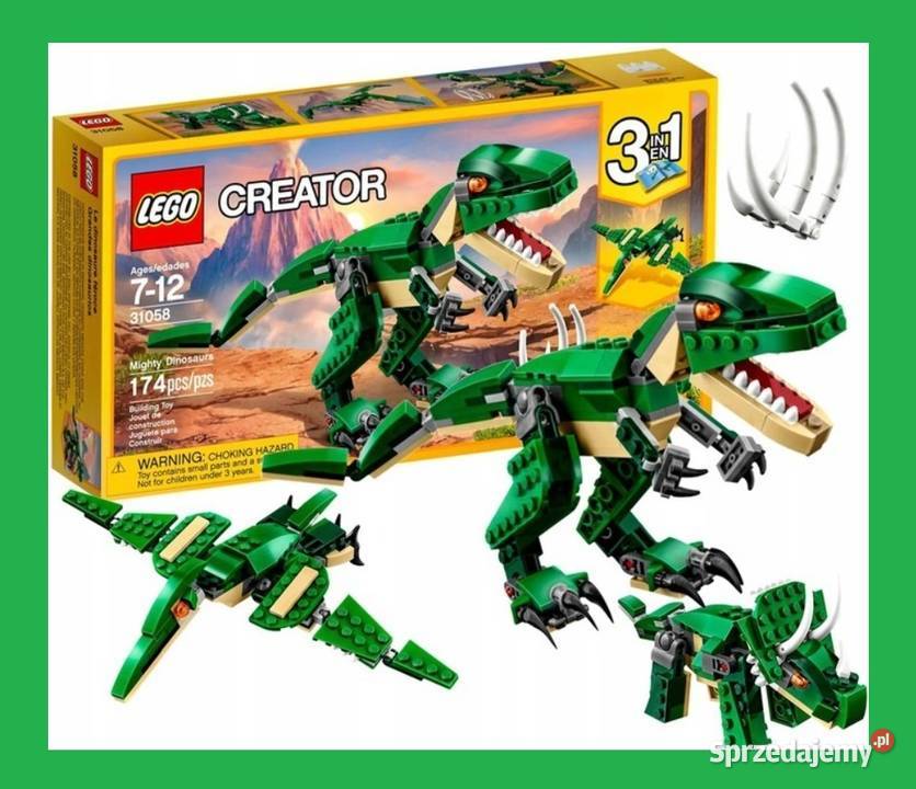 LEGO Creator 31058 Potężne dinozaury 3w1 PREZENT Warszawa