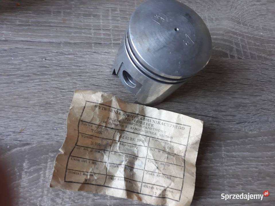 Nowy oryginalny tłok WSK 125 R2 Tłoki Piotrków Trybunalski sprzedam