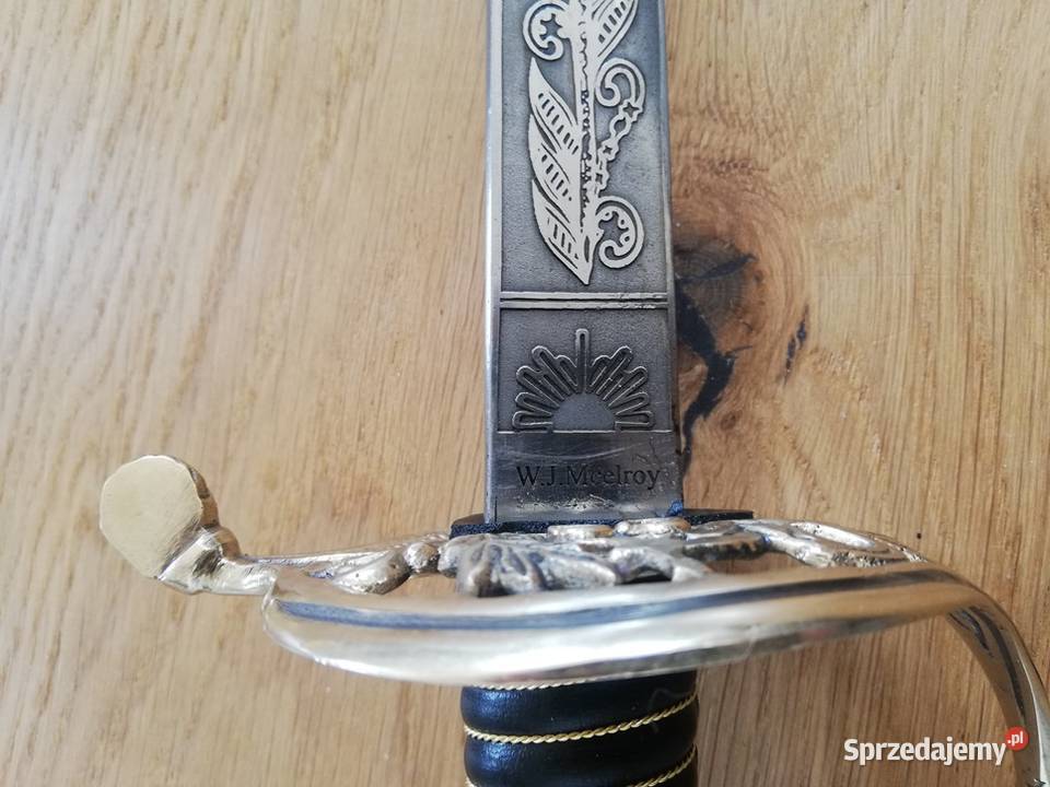 Piękna szabla amerykańska WJMcelroy Militaria łódzkie Łódź