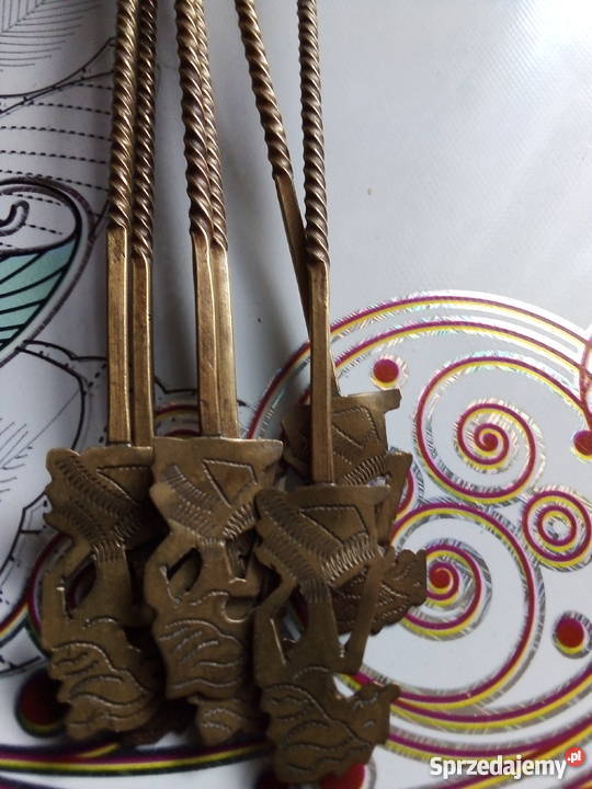 łyżki stare koktajlowe10 inny kolor mazowieckie