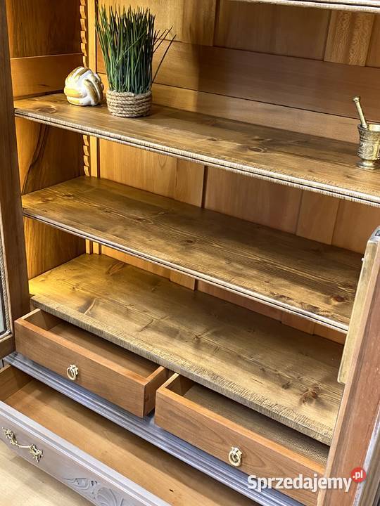 BIBLIOTEKA witryna szara Ludwik XV Francja Poznań