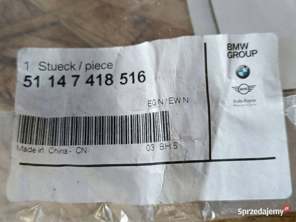 BMW 5 G30 G31 NAPIS CHROM LOGO EMBLEMAT KLAPY