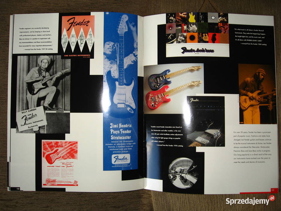 Fender American Series Guitars katalog broszura