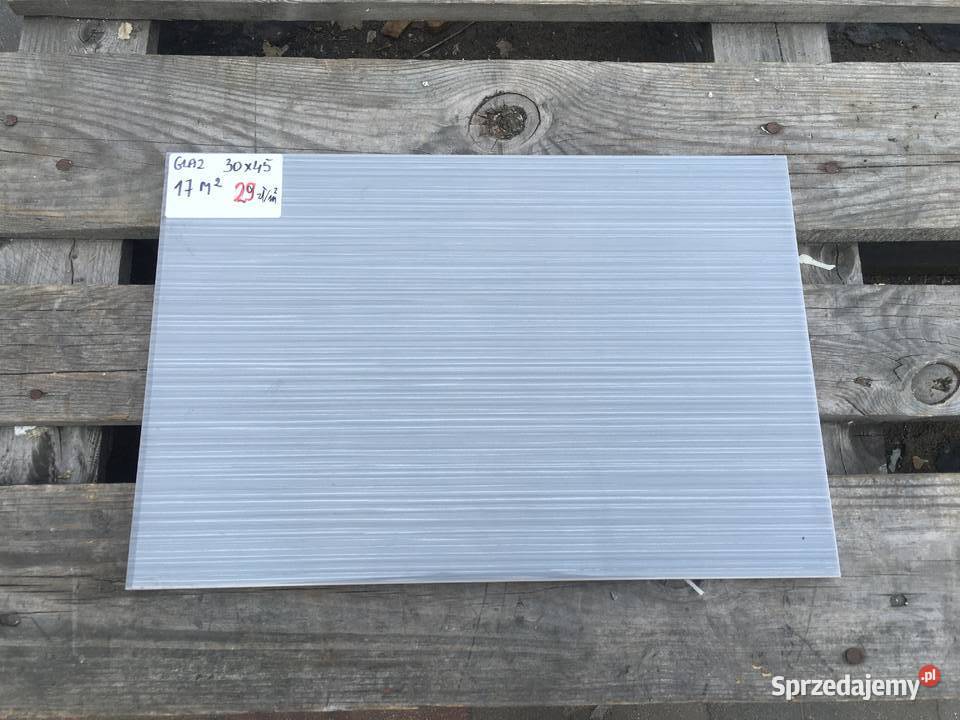 Glazura płytka ścienna 240 szaro 30x45 firmy mazowieckie