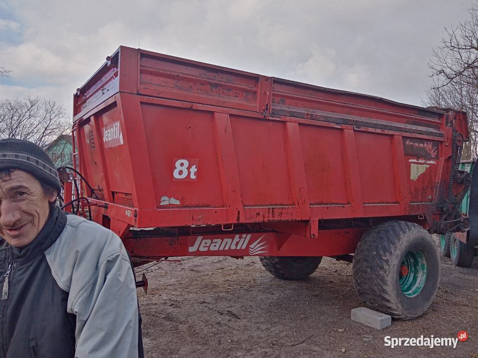 Rozrzutnik obornika Jeantil 8 ton nieuszkodzony świętokrzyskie Imielno