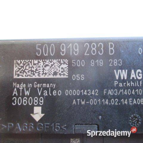 MODUŁ STEROWNIK PDC VW AUDI A3 5Q0919283B 2014R Rakoniewice