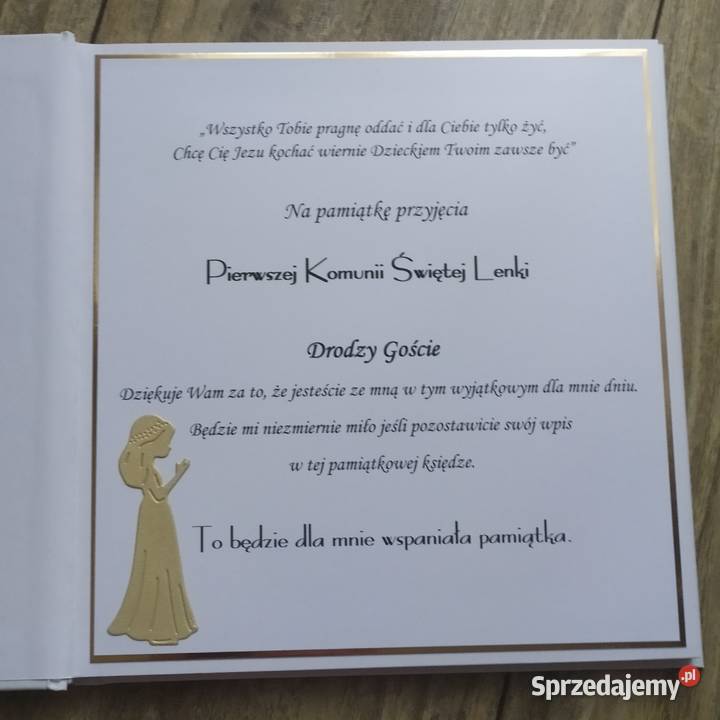 Księga Pamiątkowa Komunia Konin