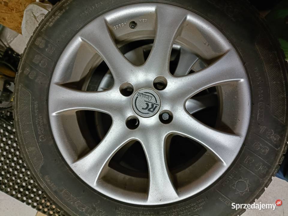 Całe koła alufelgi 4x100 opony kleber 18565r15 Bodziejowice