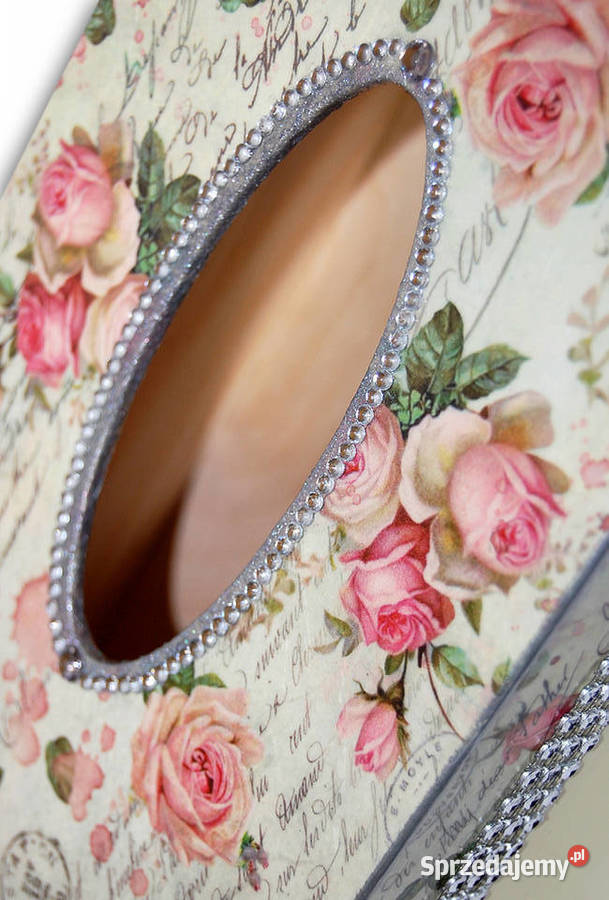 CHUSTECZNIK drewniany RÓŻE glamour shabby chic Dom i Ogród Bydgoszcz