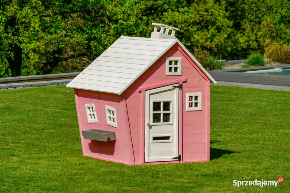 Drewniany domek ogrodowy dzieci