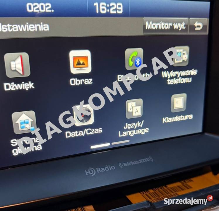Kia menu polskie nawigacja licznik l fale Wołomin