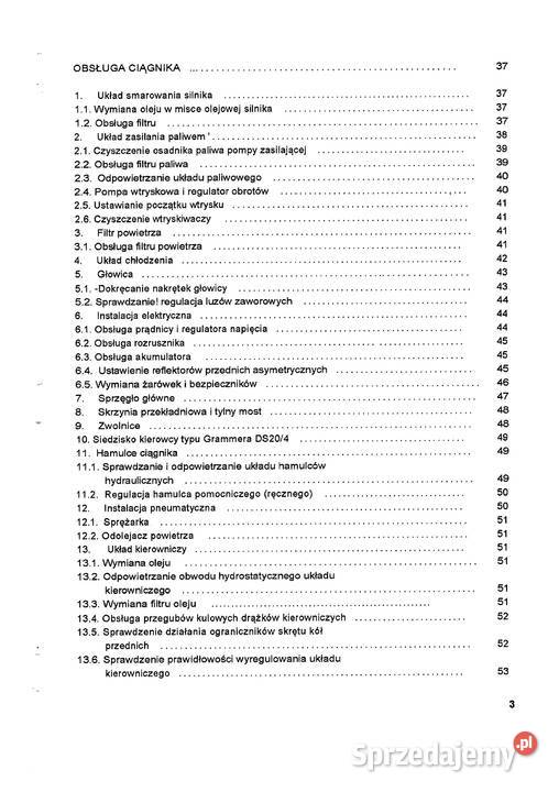 Ursus c362 instrukcja obsługi