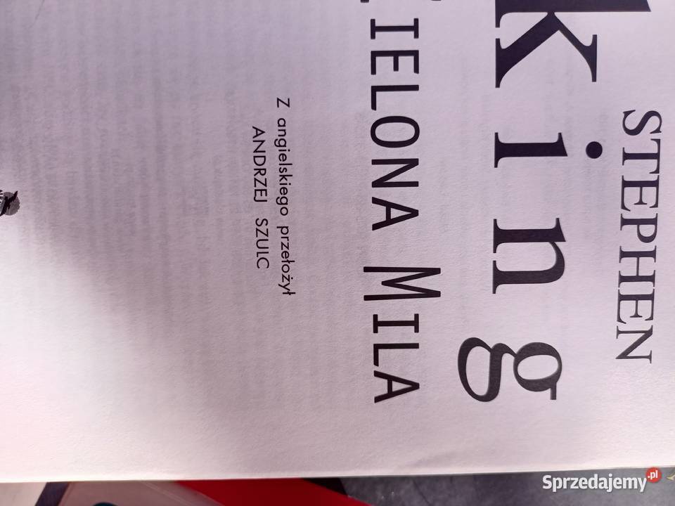 King książki Zielona mila antykwariat księgarnia mazowieckie Warszawa