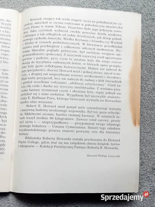 Robert E Howard Płomień Assurbanipala Iskry 1987 Koźminek