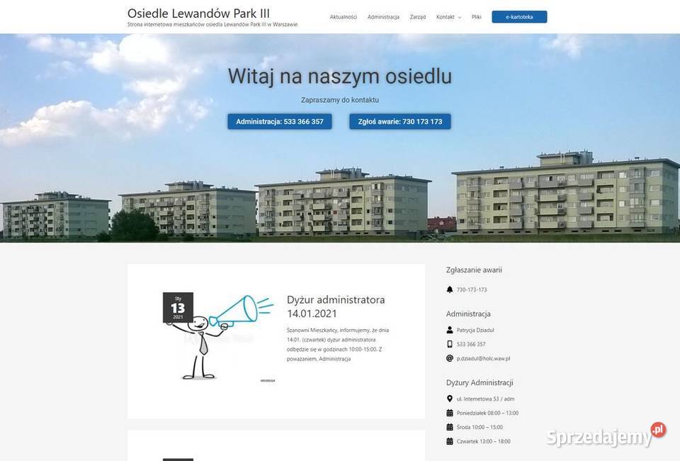 Strona internetowa wizytówka kompleksowe mazowieckie Warszawa