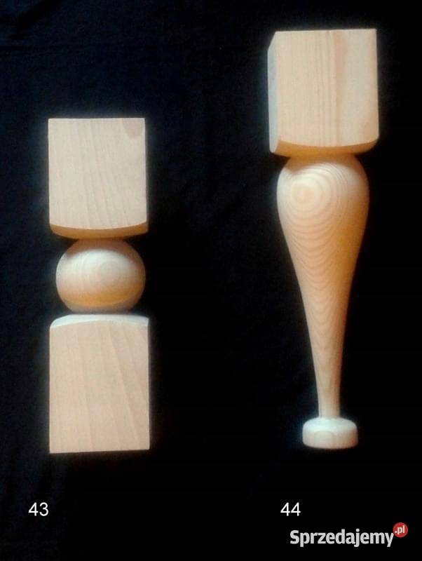 Nogi drewniane do stołu krzeseł Lubań