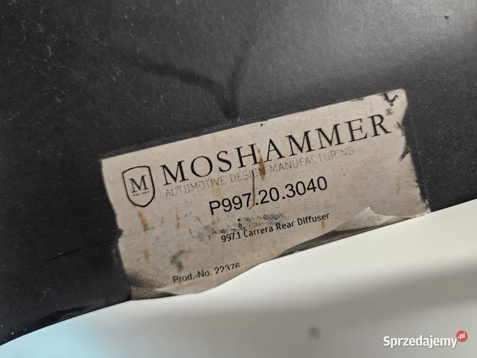PORSCHE CARRERA 997 DYFUZOR SPOILER ZDERZAKA TYŁ wielkopolskie