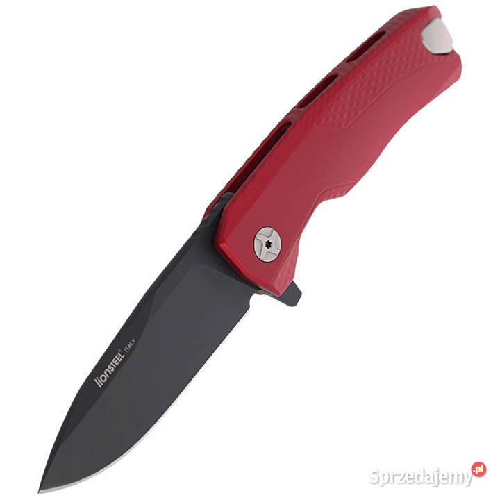 Nóż składany LionSteel Red Aluminium Black M390 Warszawa