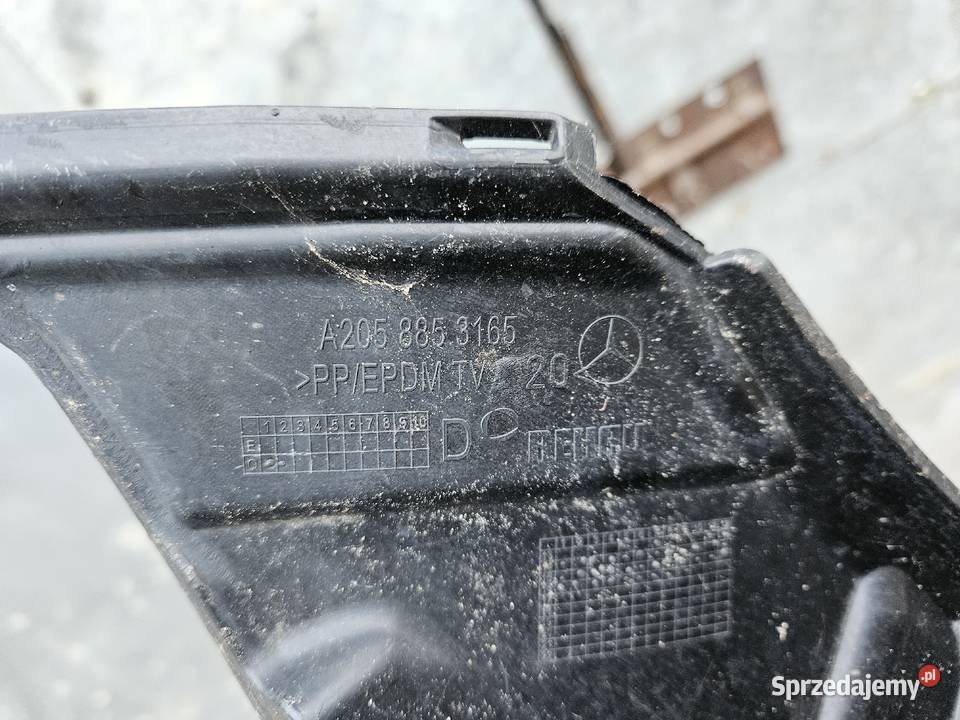 MERCEDES W205 ŚLIZG LEWY ZDERZAKA PRZÓD Pozostałe Międzychód sprzedam