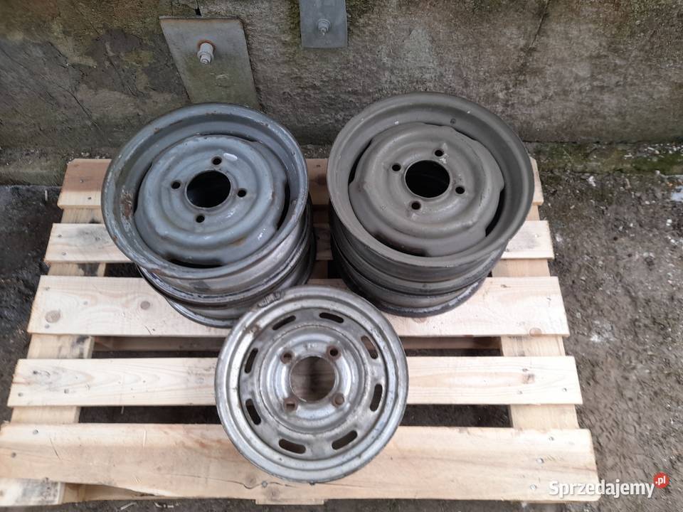 Obręczefelgi stalowe Skoda 100S110 komplet Tulce