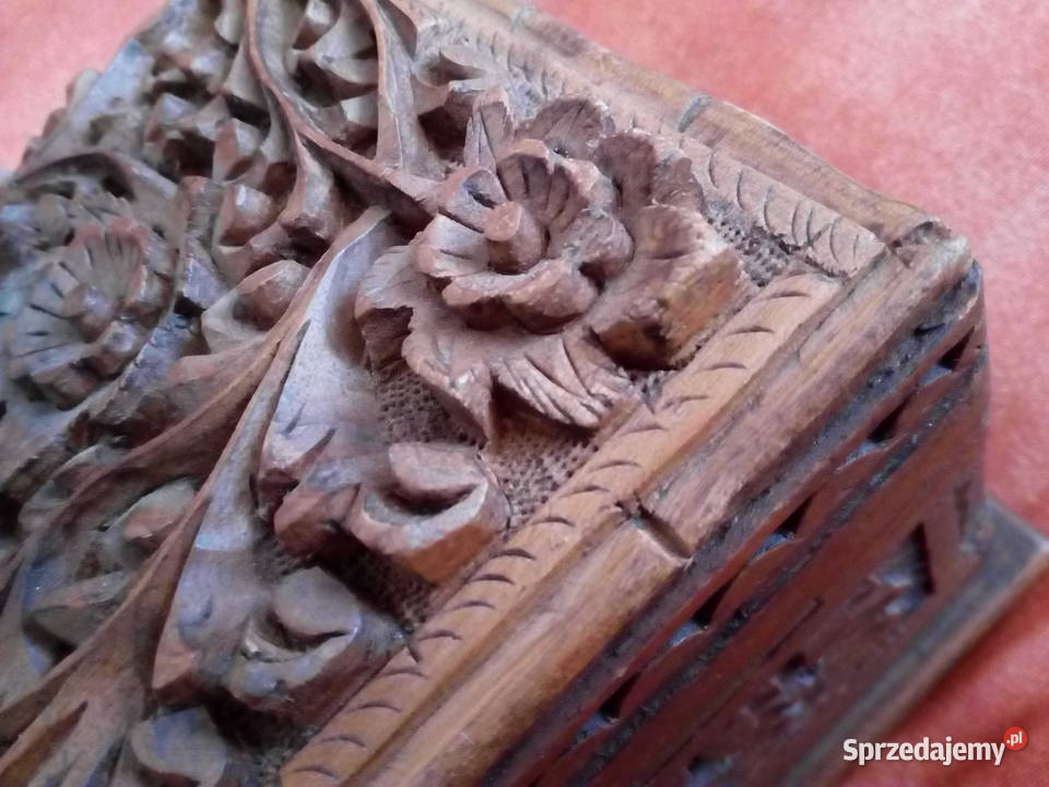 Drewniana szkatulka Rękodzieło Puławy