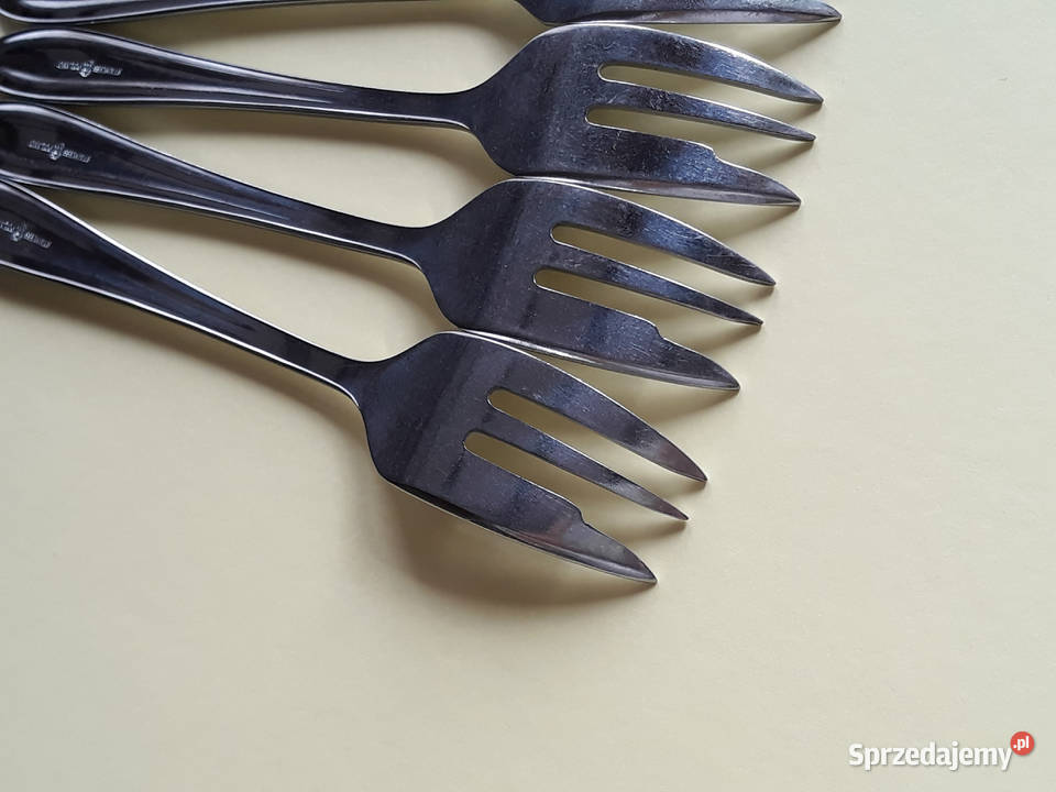 Widelczyki deserowe Polwid sztućce PRL Dąbrowa Górnicza