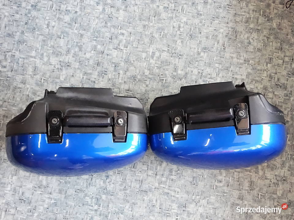 Oryginalne Kufry Boczne TRIUMPH Niebieskie Akcesoria motocyklowe Biłgoraj sprzedam