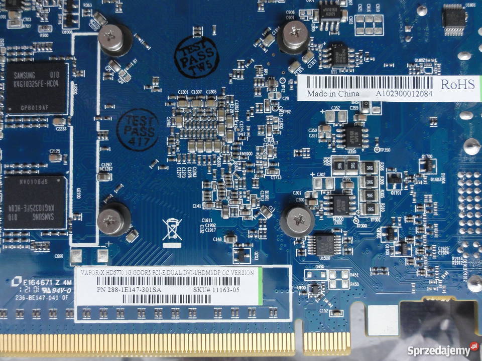 Sapphire Radeon HD 5770 VaporX 1GB GDDR5 małopolskie sprzedam