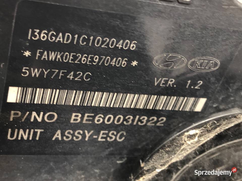 POMPA ABS KIA SPORTAGE III 589203U300 20 163