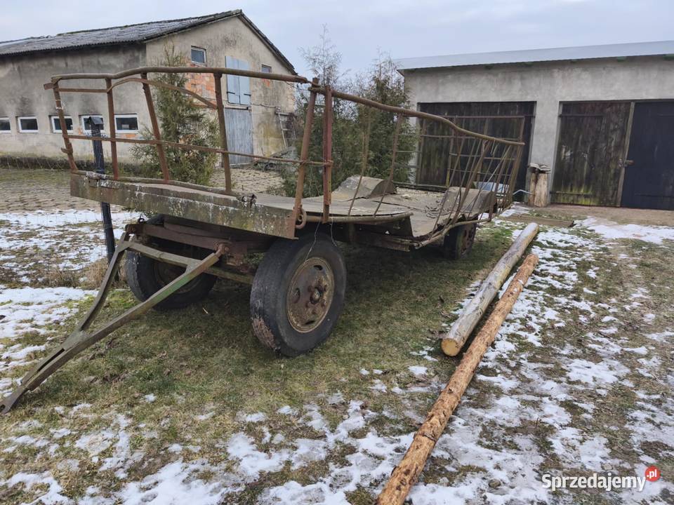 Przyczepa rolnicza platforma do przewozu bali Tychowo