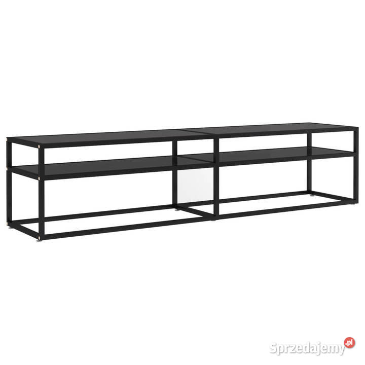Szafka pod TV czarna 180x40x405 szkło hartowane RTV Warszawa sprzedam