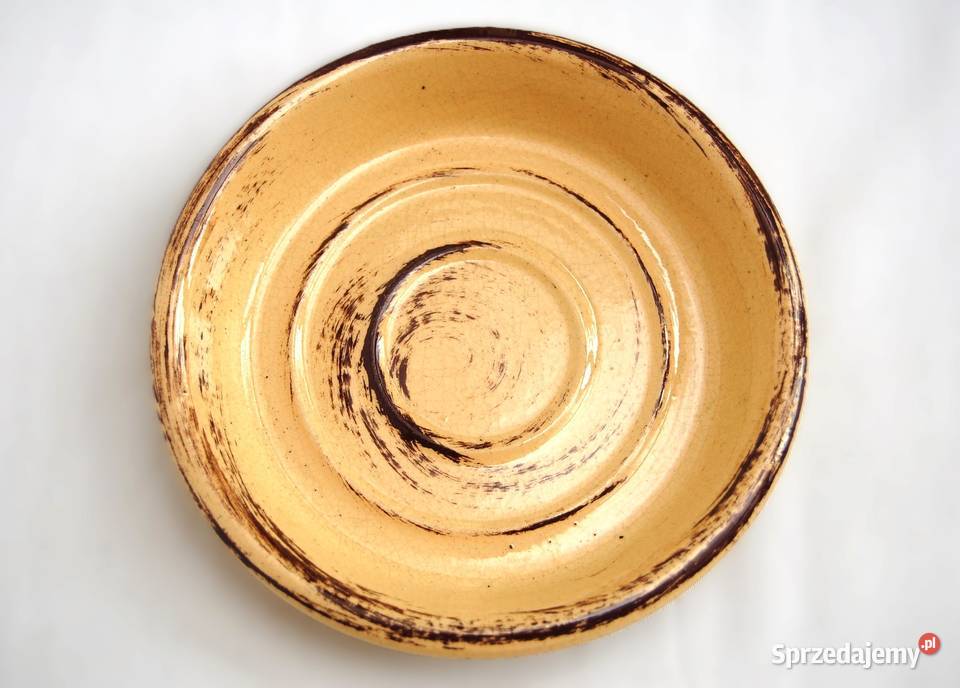 Ceramiczna podstawka pod doniczkę 15 piaskowa