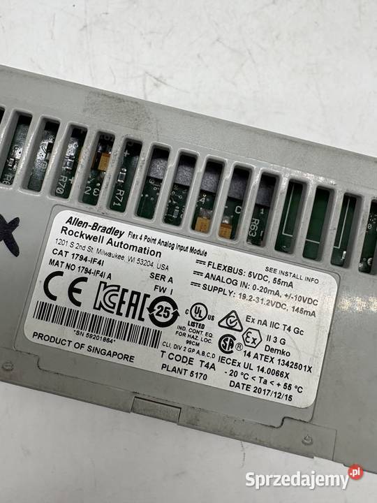 Allen Bradley 1794IF4I Analog Input Module Pozostałe