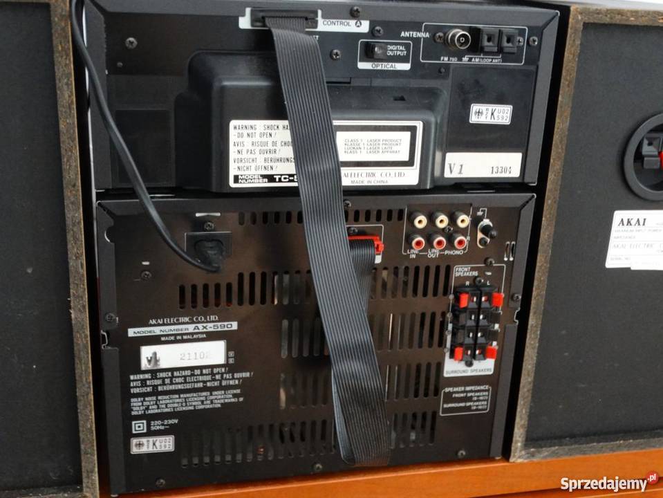 Wieża Akai AX590 kol i pil mocna WYSYŁKA Wieże i miniwieże Audio podkarpackie Jasło
