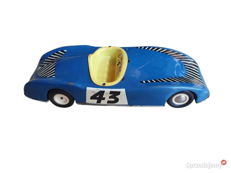 Stara blaszana zabawka samochód wyścigowy Pozostałe Cieszyn