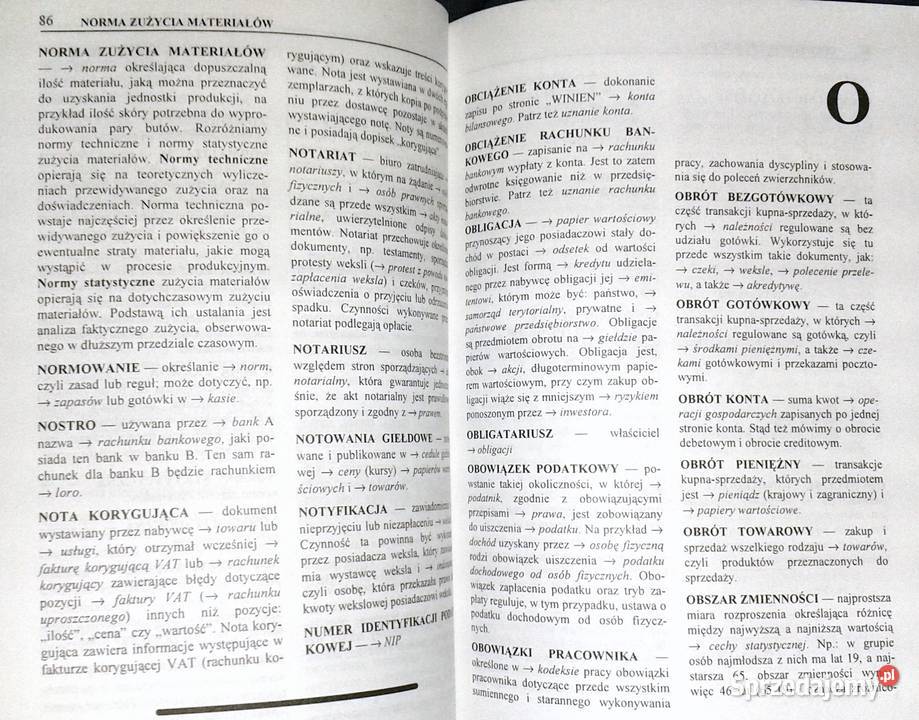 Szkolny słownik ekonomiczny Andrzej Komosa Rok wydania 1998 lubelskie Chełm