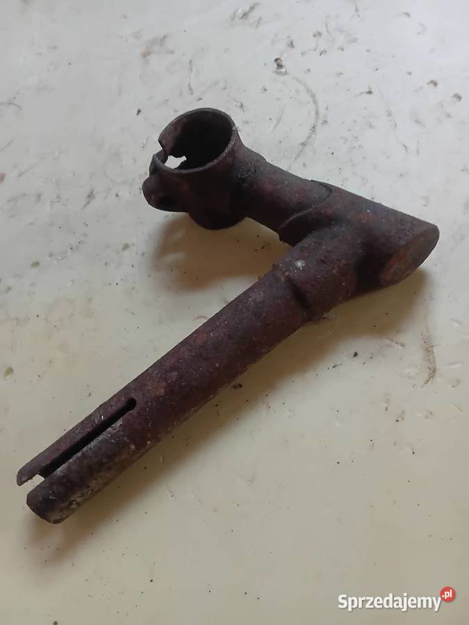 Sztyca kierownicy zabytkowy rower warmińsko-mazurskie Milejewo