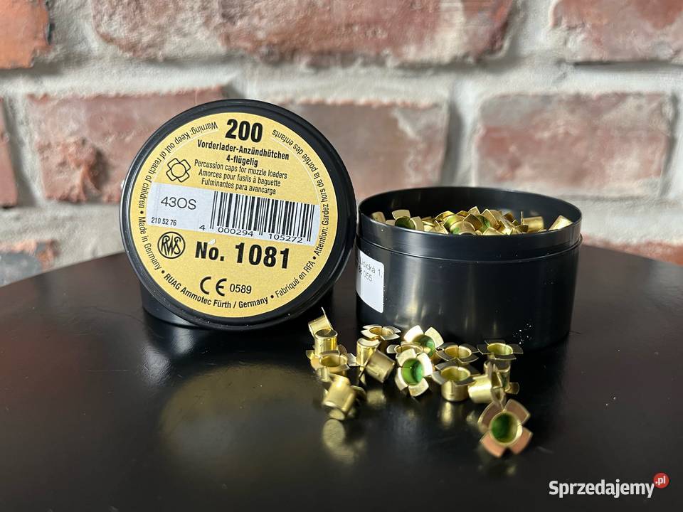 Kapiszony 6mm RWS 1081 do broni czarnoprochowej Tarnowskie Góry