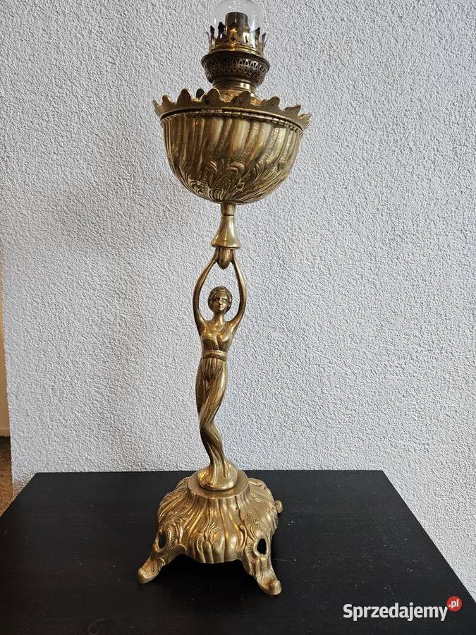 Figuralna lampa naftowa dolnośląskie Świerzawa sprzedam