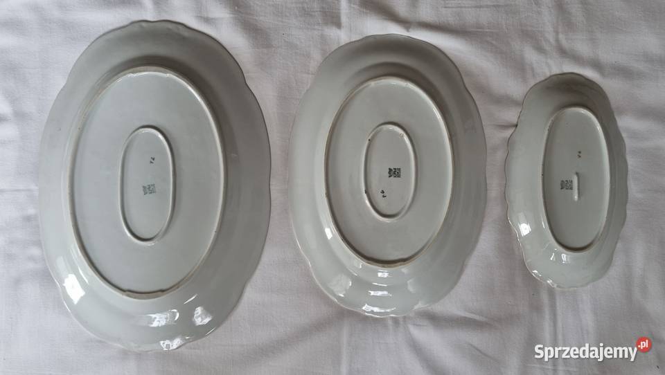 Niekompletny serwis obiadowy KPM vintage PRL wielokolorowy Zastawa stołowa Warszawa