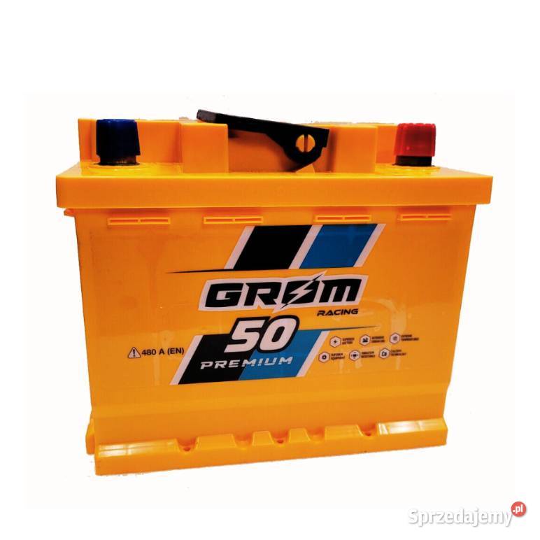 Akumulator Grom Racing 50Ah 480A EN PRAWY PLUS osobowe