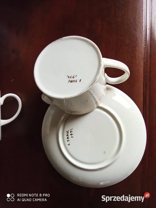 Serwis kawowy Dzbanek mlecznik i 5 Filiżanek Gdańsk sprzedam