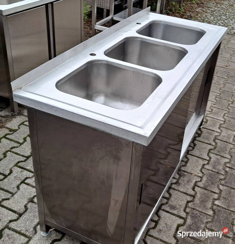 Zlew 3 Komorowy z Szafką Drzwi Suwane 1506085 Nowe Skalmierzyce