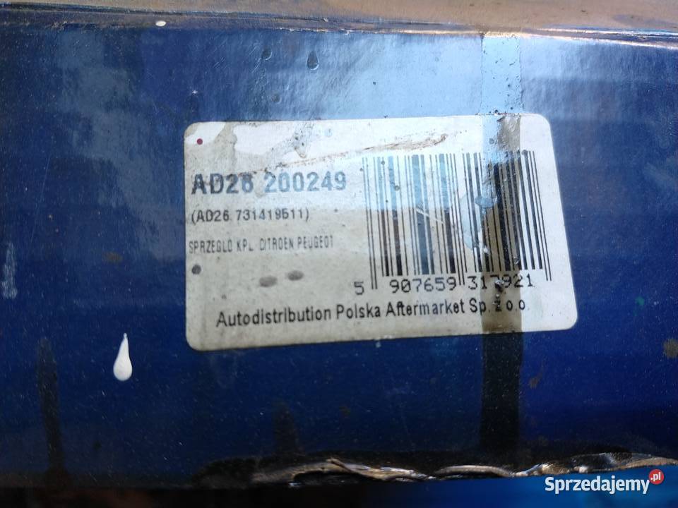 sprzęgło komplet Citroen Peugeot AD26 200249 620 śląskie Zabrze sprzedam