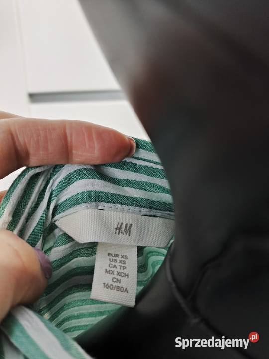 Koszula damska HM rozmiar XS zielona Poznań sprzedam